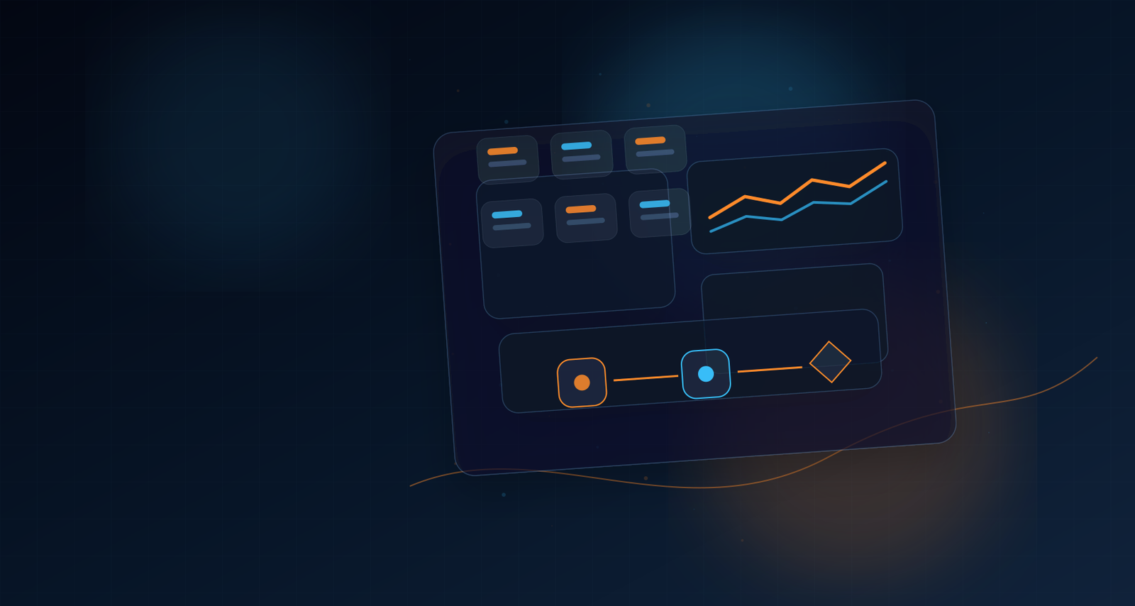 Schermata illustrata con alcuni progetti digitali