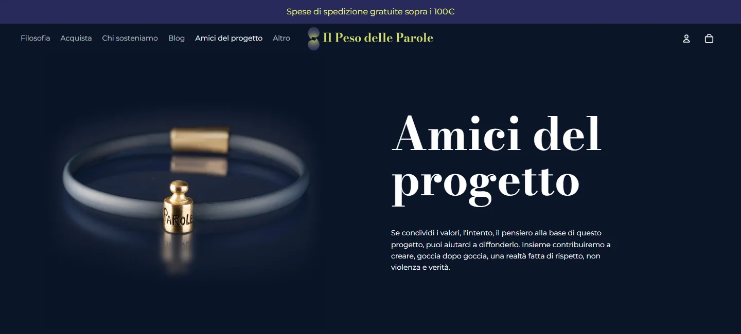 Sezione Amici del progetto dedicata alle adesioni aziendali