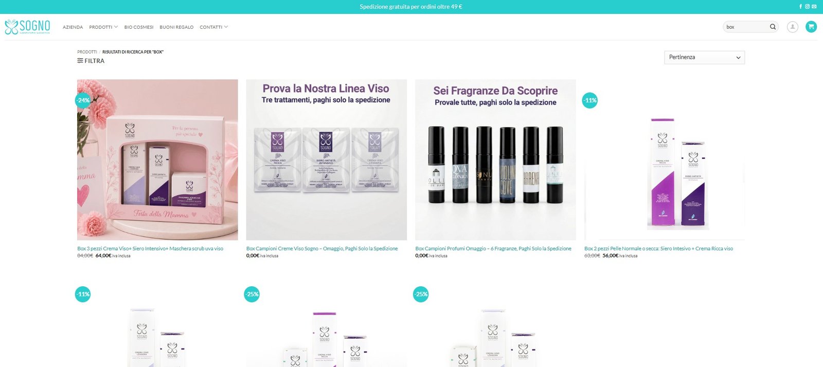 Anteprima del progetto Sogno Cosmetici