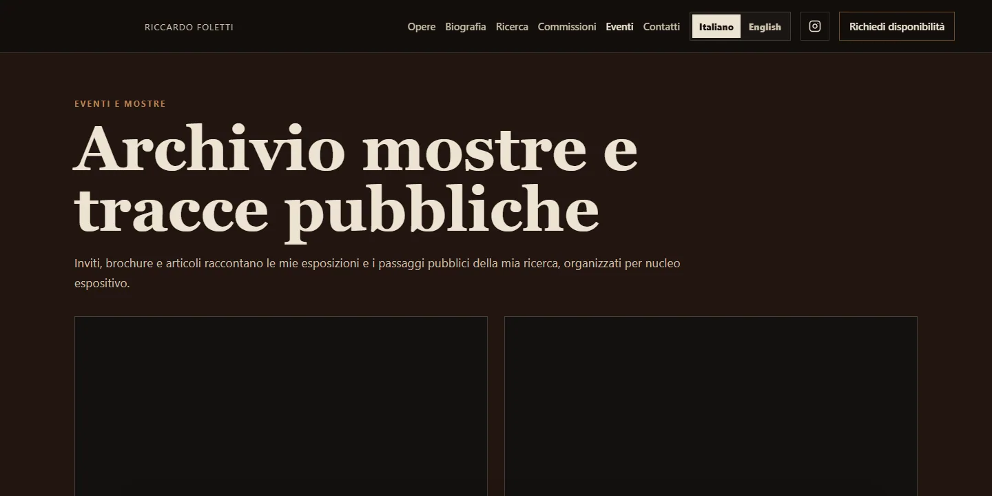 Archivio di mostre ed eventi di Sogno Nauta Lab